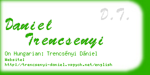 daniel trencsenyi business card